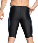Speedo Men's Powerflex Eco Tone Setter Jammer Swimsuit - Black/Grey - Swimoutlet.com
