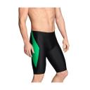 Speedo Men's Powerflex Eco Tone Setter Jammer Swimsuit - Black/Grey - Swimoutlet.com