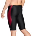 Speedo Men's Powerflex Eco Tone Setter Jammer Swimsuit - Black/Maroon - Swimoutlet.com
