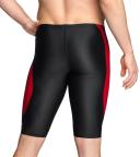 Speedo Men's Powerflex Eco Tone Setter Jammer Swimsuit - Black/Red - Swimoutlet.com