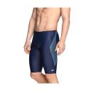 Speedo Men's Powerflex Eco Tone Setter Jammer Swimsuit - Blk/Blue - Swimoutlet.com
