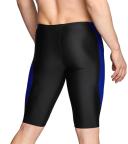 Speedo Men's Powerflex Eco Tone Setter Jammer Swimsuit - Blk/Blue - Swimoutlet.com