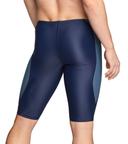 Speedo Men's Powerflex Eco Tone Setter Jammer Swimsuit - Navy/Grey - Swimoutlet.com