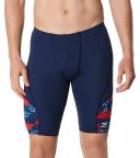 Speedo Men's Ruse Blocks Jammer Swimsuit - Red/White/Blue - Swimoutlet.com