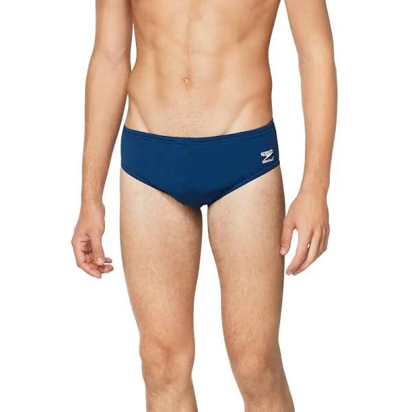 Speedo Men's Swimsuit Brief Endurance+ Solid Adult 30 Navy
