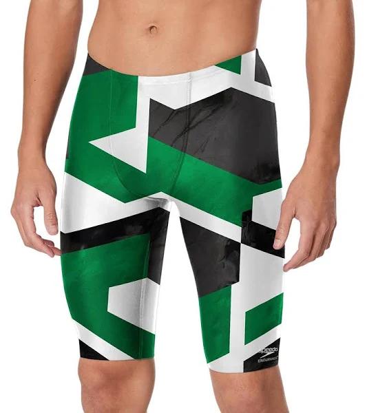 Speedo Men's Vortex Maze Jammer Swimsuit - Green - Swimoutlet.com