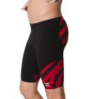 Speedo Men's Vortex Maze Jammer Swimsuit - Maroon - Swimoutlet.com