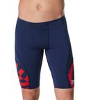Speedo Men's Vortex Maze Jammer Swimsuit - Red/White/Blue - Swimoutlet.com