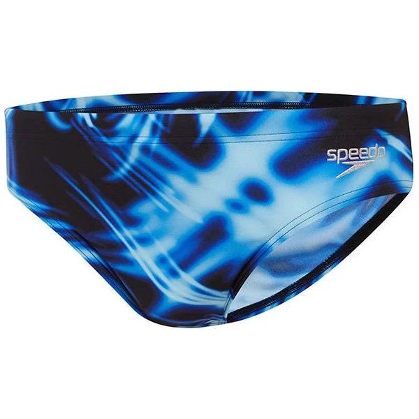 Speedo Mens Lightning 7cm Briefs Swimwear Bottoms - Black/blue- Swimwear Galore