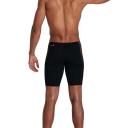Speedo Mens Tech Panel Jammer Black/Papaya Punch/USA Charcoal 36