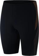 Speedo Mens Tech Panel Jammer Black/Papaya Punch/USA Charcoal 36