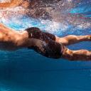 Speedo Mens Tech Panel Jammer Black/Papaya Punch/USA Charcoal 36