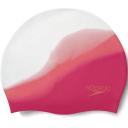Speedo Multi Colour Silicone Cap - Pink/white- Swimwear Galore