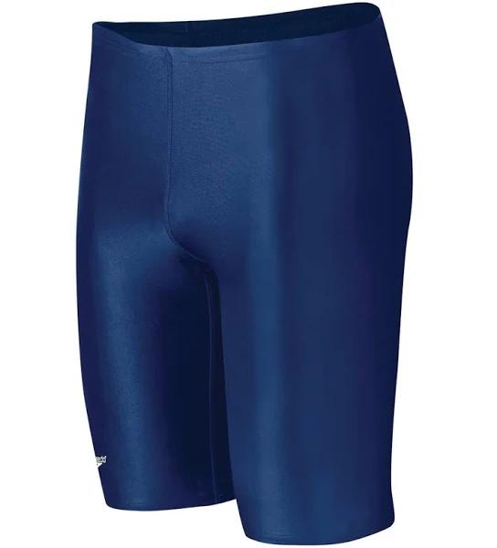 Speedo Powerflex Eco Solid Men's Jammer Swimsuit - Nautical Navy - Swimoutlet.com