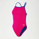 Speedo Solid Vback Swimsuit Pink 28 Woman