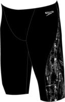 Speedo Storm Wave Allover Digital V Panel Swim Shorts Black Grey - 26
