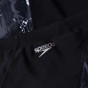 Speedo Storm Wave Allover Digital V Panel Swim Shorts Black Grey - 26