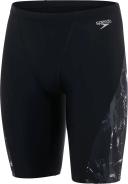 Speedo Storm Wave Allover Digital V Panel Swim Shorts Black Grey - 26