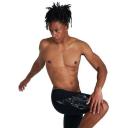 Speedo Storm Wave Allover Digital V Panel Swim Shorts Black Grey - 26