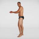 Speedo Tech Placement 7cm Brief Black/Light Adriatic 30
