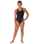 Speedo Women's Eco Solid Super Pro One Piece Swimsuit - Team Black - Swimoutlet.com