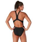 Speedo Women's Eco Solid Super Pro One Piece Swimsuit - Team Black - Swimoutlet.com