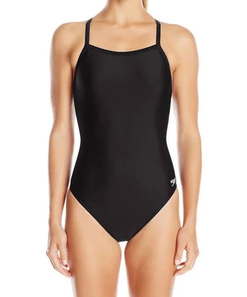 Speedo Women's Powerflex Eco Race Solid Flyback One Piece Swimsuit