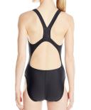 Speedo Women's Swimwear Black Size 10 One-piece Open-Back Powerflex