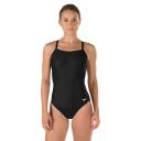 Speedo Women's Swimwear Navy Blue Size 14 One-piece Open-Back Solid