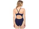 Speedo Women's Swimwear Navy Blue Size 14 One-piece Open-Back Solid