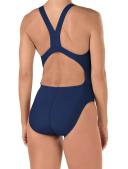 Speedo Women's Swimwear Navy Blue Size 18 One-piece Open-Back Solid