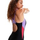 Speedo Womens Colourblock Splice Muscleback One Piece Black 10