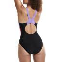 Speedo Womens Colourblock Splice Muscleback One Piece Black 12