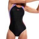 Speedo Womens Colourblock Splice Muscleback One Piece Black 14