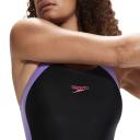 Speedo Womens Colourblock Splice Muscleback One Piece Black 14