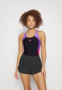 Speedo Womens Colourblock Splice Muscleback One Piece Black 14