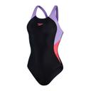 Speedo Womens Colourblock Splice Muscleback One Piece Black 14