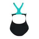 Speedo Womens/Ladies Plastisol Laneback Endurance+ One Piece Swimsuit Black 8 UK