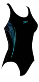 Speedo Womens Placement Muscleback One Piece Black 18