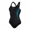 Speedo Womens Placement Muscleback One Piece Black 18
