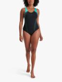 Speedo Womens Plastisol Laneback Black/Tile / 36