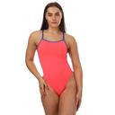 Speedo Womens Solid Vback One Piece Red 8