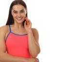 Speedo Womens Solid Vback One Piece Red 8
