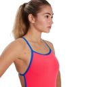 Speedo Womens Solid Vback One Piece Red 8