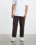 Spencer Project Men's Surplus Cargo Ripstop Pants Dark Brown, Size 28