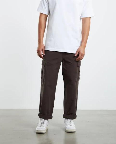 Spencer Project Men's Surplus Cargo Ripstop Pants Dark Brown, Size 28