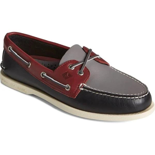 Sperry Authentic Original 2-Eye Tri-Tone Shoes - Navy 6