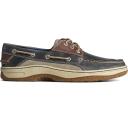 Sperry Billfish 3 Eye Navy Brown Boat Shoes Casual Mens Shoes