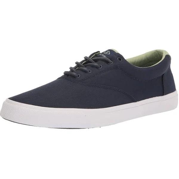 Sperry Mens Striper II CVO SeaCycled Leather Trainers (Navy) (9 UK)