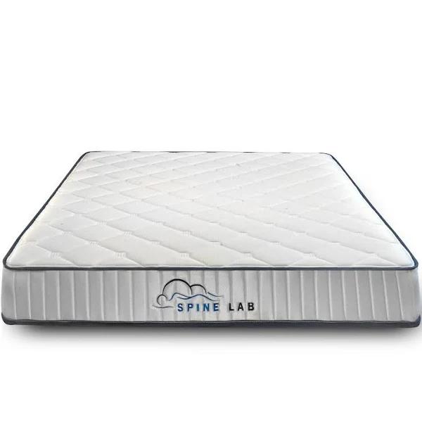 Spine Lab Mattress 5 Zone 21cm Medium Firm Foam Bonnell Spring Double White